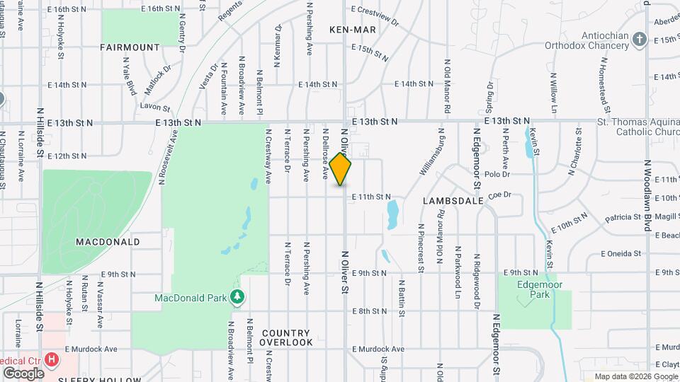 1207 N Oliver St Map and Location Details