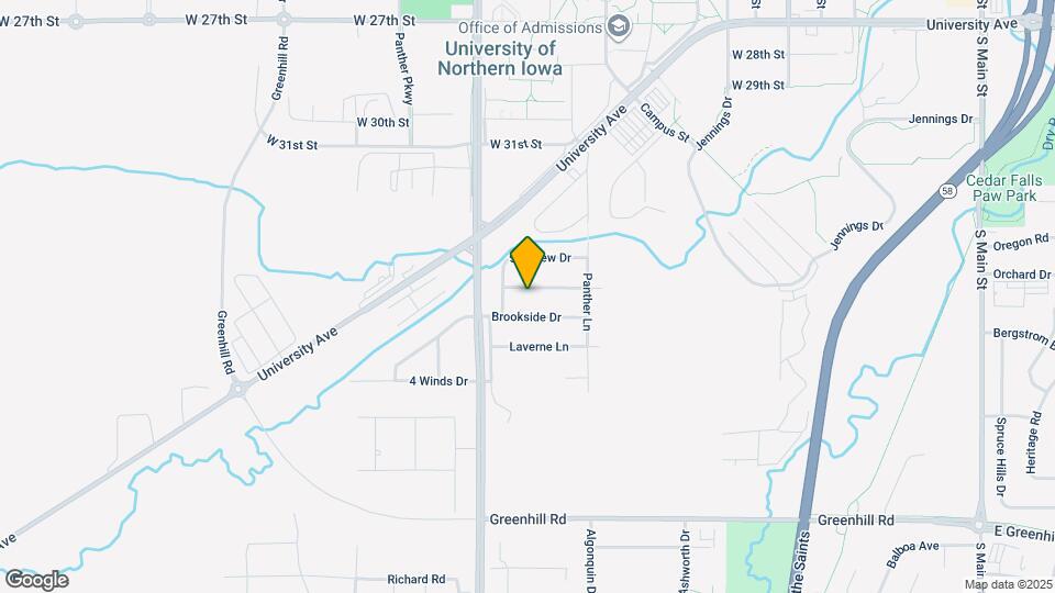 1502 Springbrook Dr Map and Location Details