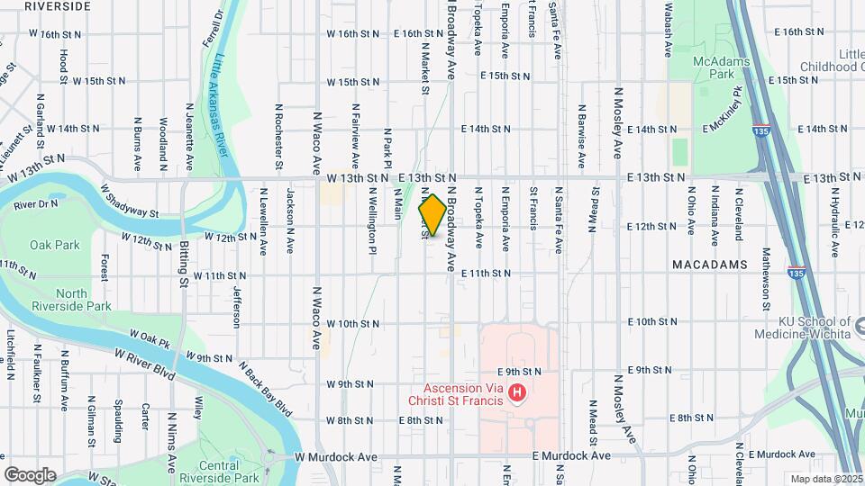 1232 N Market St Map and Location Details