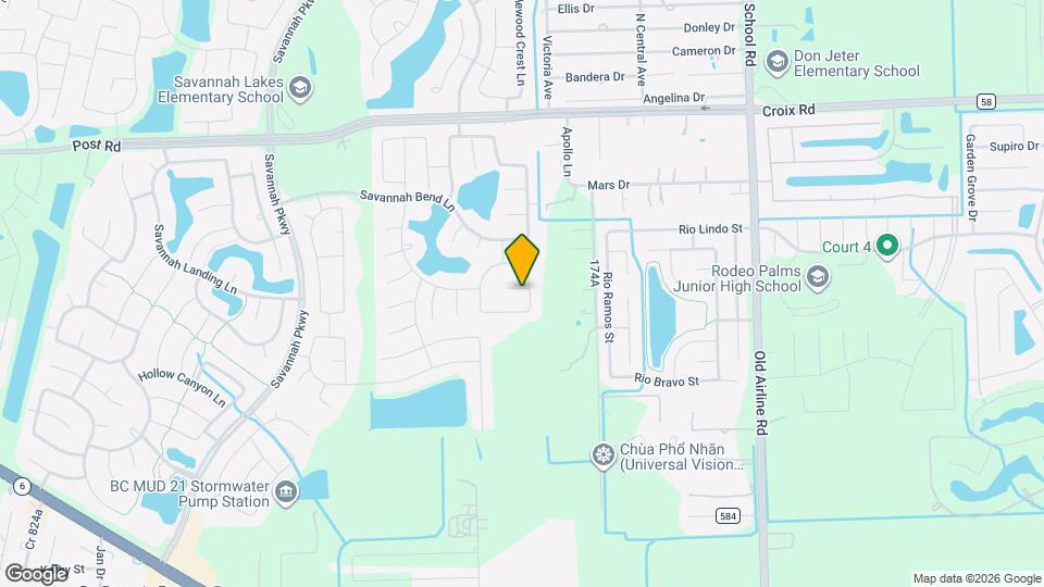 13104 Spear Trail Court Map and Location Details
