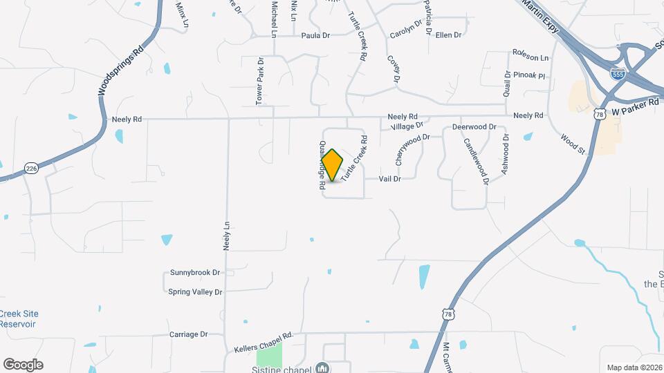 3412 Turtle Creek Rd Map and Location Details