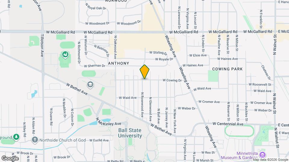 2312 N Rosewood Ave Map and Location Details
