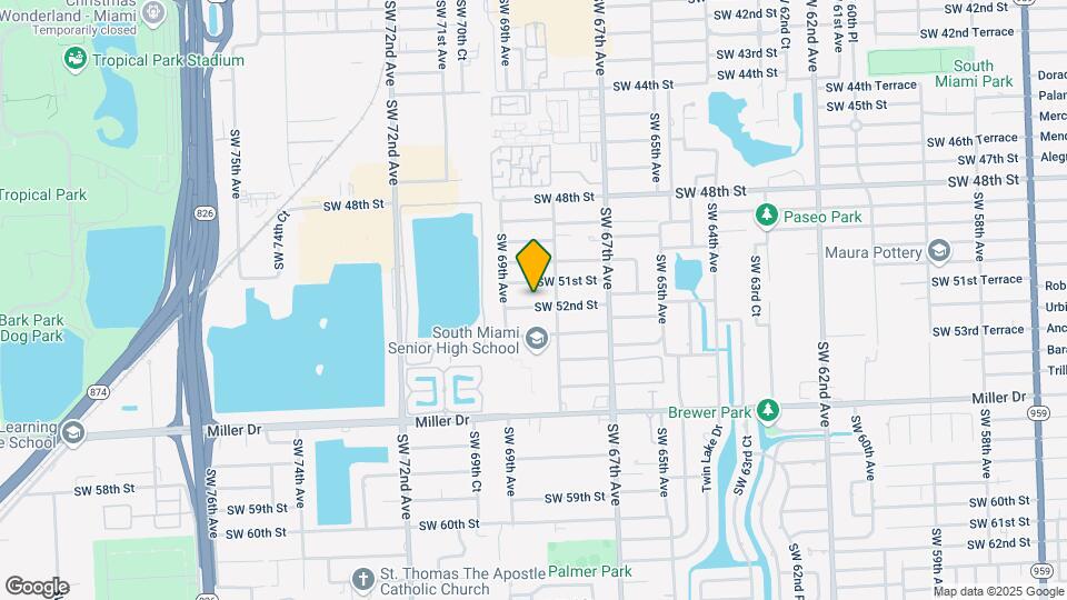 6845 SW 52nd St Mapa y Detalles de la Ubicación