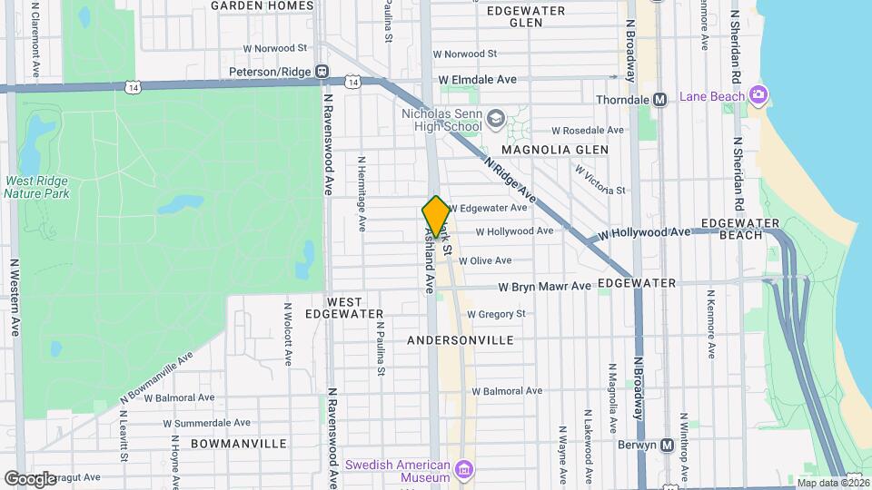 5651 N Ashland Ave, Unit 306 Map and Location Details