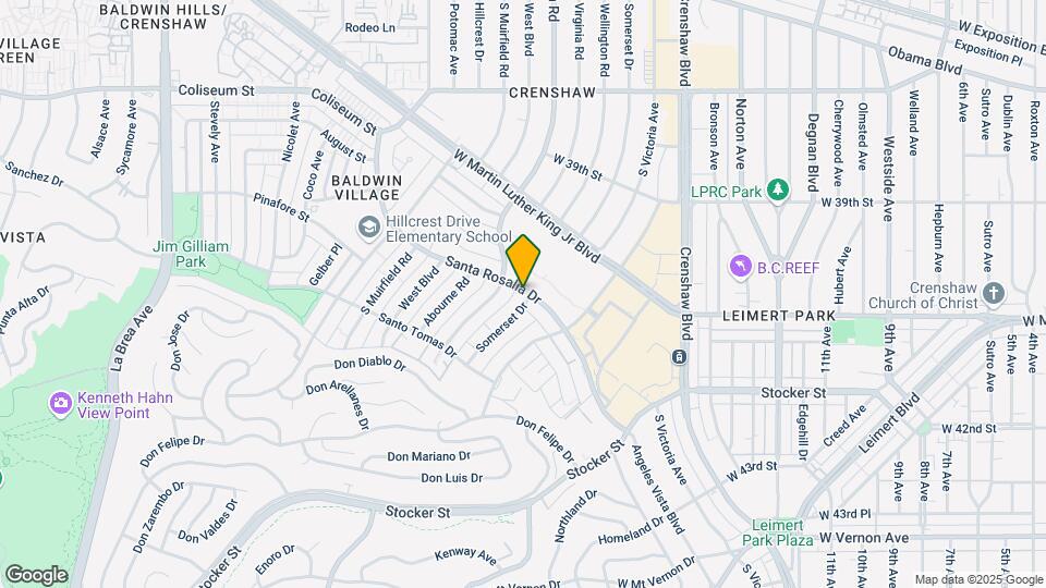 4101 Somerset Drive Map and Location Details