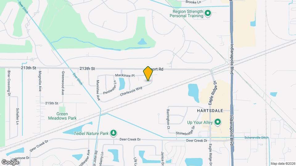 1308 Charlevoix Way Map and Location Details