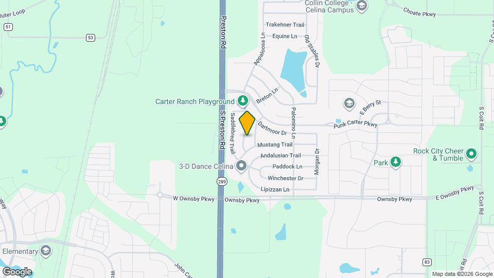 2824 Quarter Horse Ln Map and Location Details