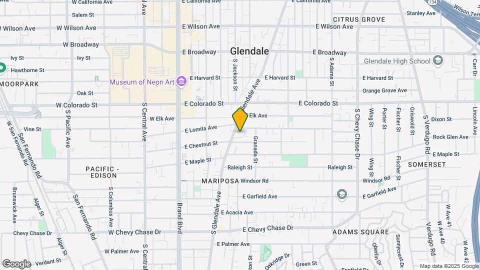 512 S Glendale Ave Map and Location Details