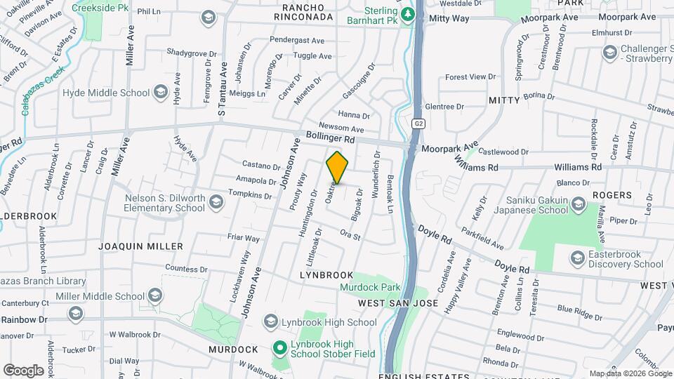 1050 Oaktree Dr Map and Location Details