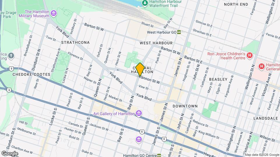 116 Bay St N Map and Location Details