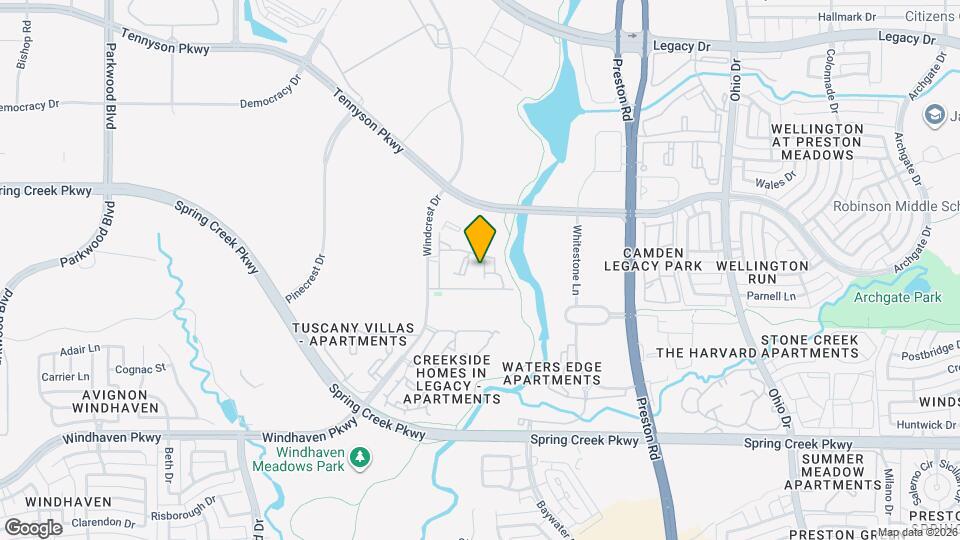 Windsor at Legacy Map and Location Details