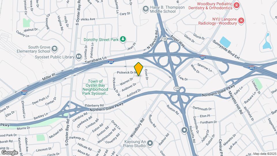 58 Pickwick Dr E Map and Location Details