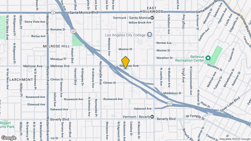 650 N Kenmore Ave Map and Location Details