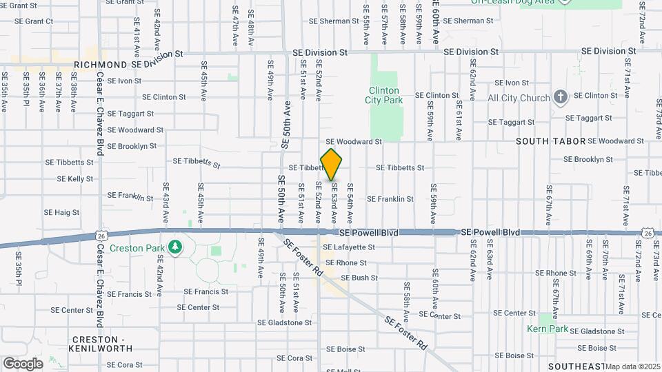 3215 SE 53rd Ave Map and Location Details