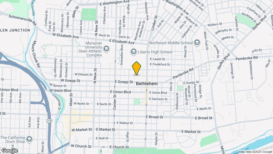 228 E Ettwein St Mapa y Detalles de la Ubicación