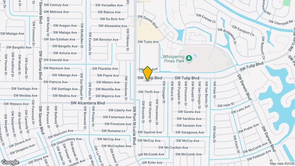 849 SW Trouville Ave Mapa y Detalles de la Ubicación