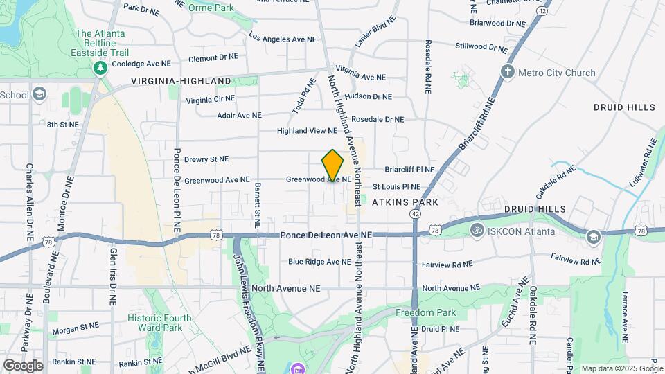 1015 Greenwood Ave Map and Location Details