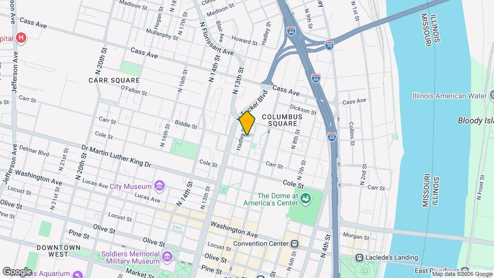 1111 Biddle St Map and Location Details