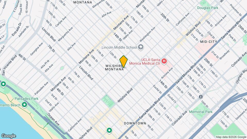 1038 12th St, Unit B Map and Location Details