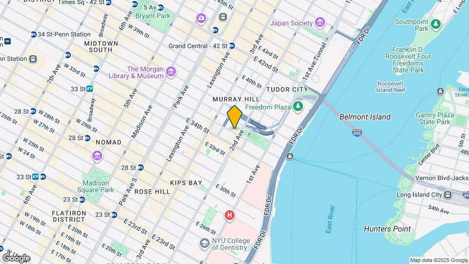 247 E 35th St, Unit 9D Map and Location Details