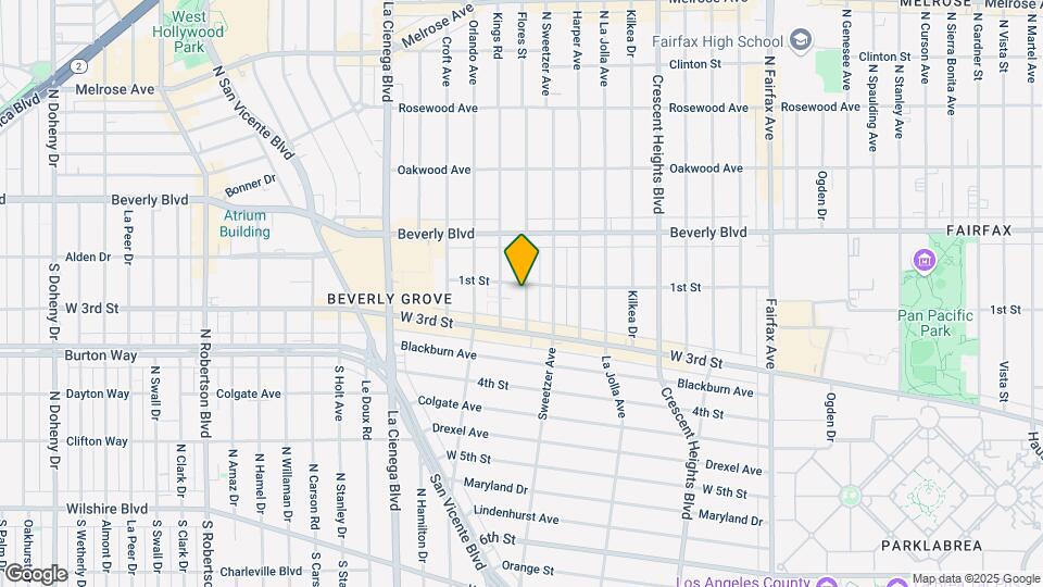 107 S Flores St Mapa y Detalles de la Ubicación