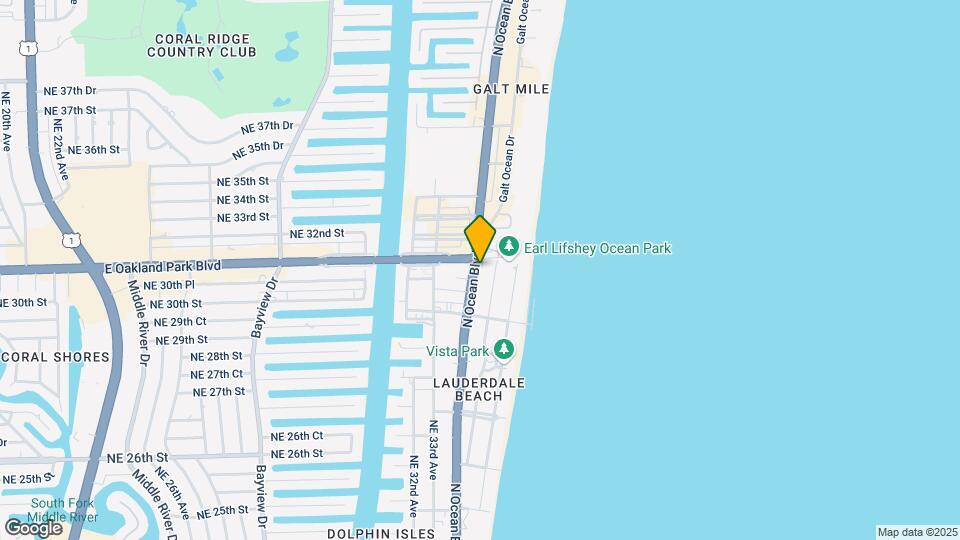 3048 N Ocean Blvd Map and Location Details