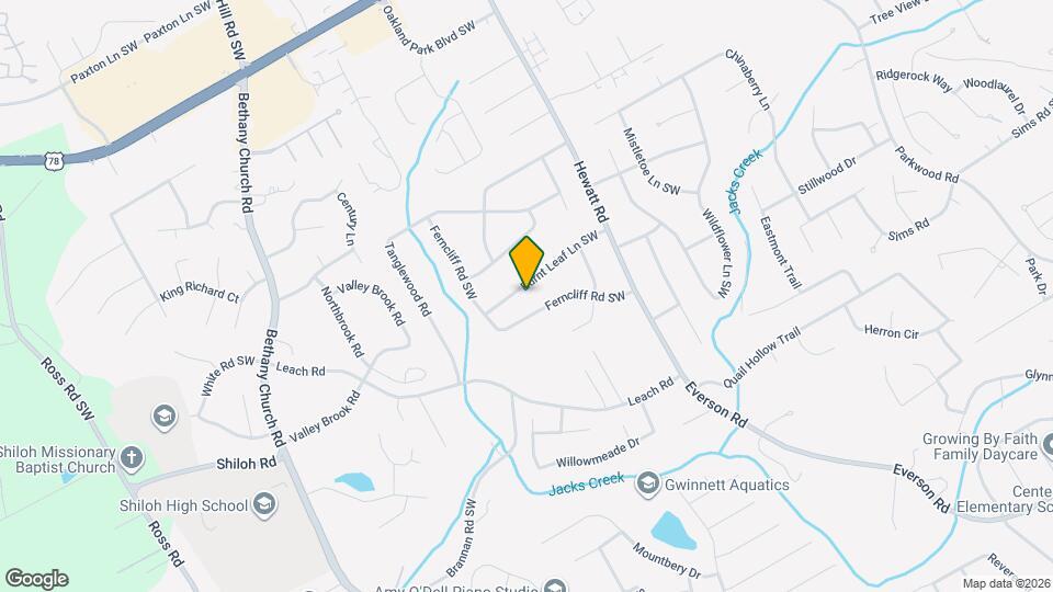 3868 Burnt Leaf Ln SW Map and Location Details