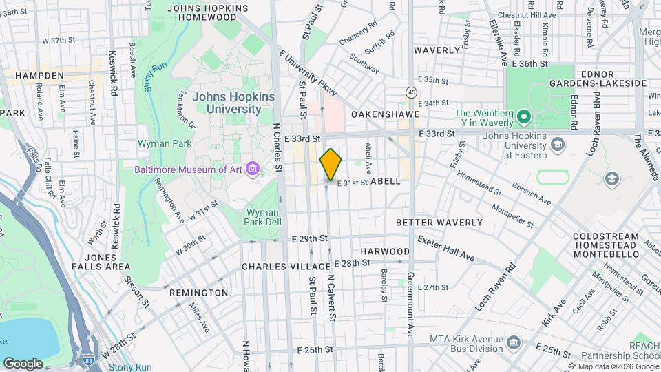 3043 N Calvert St Map and Location Details