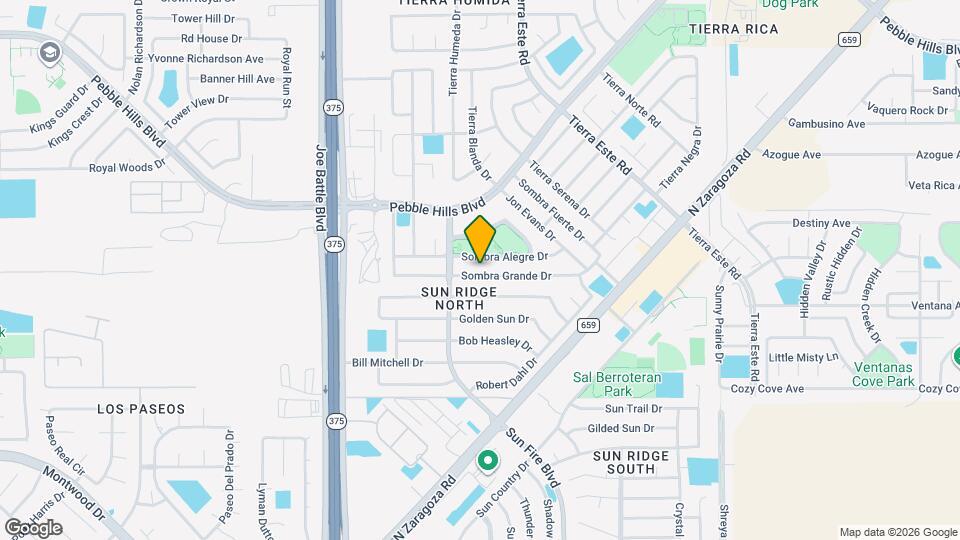 12413 Sombra Grande Dr Map and Location Details