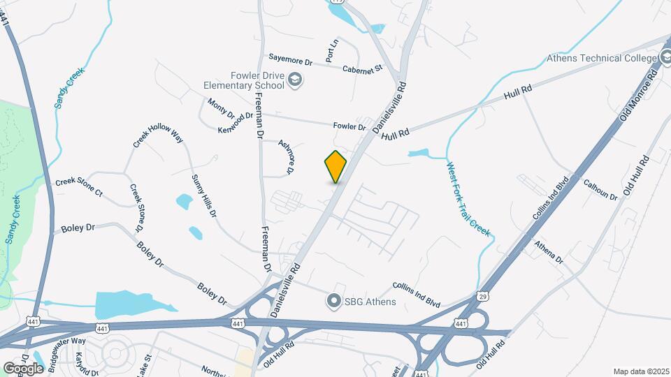 1025 Danielsville Rd Map and Location Details