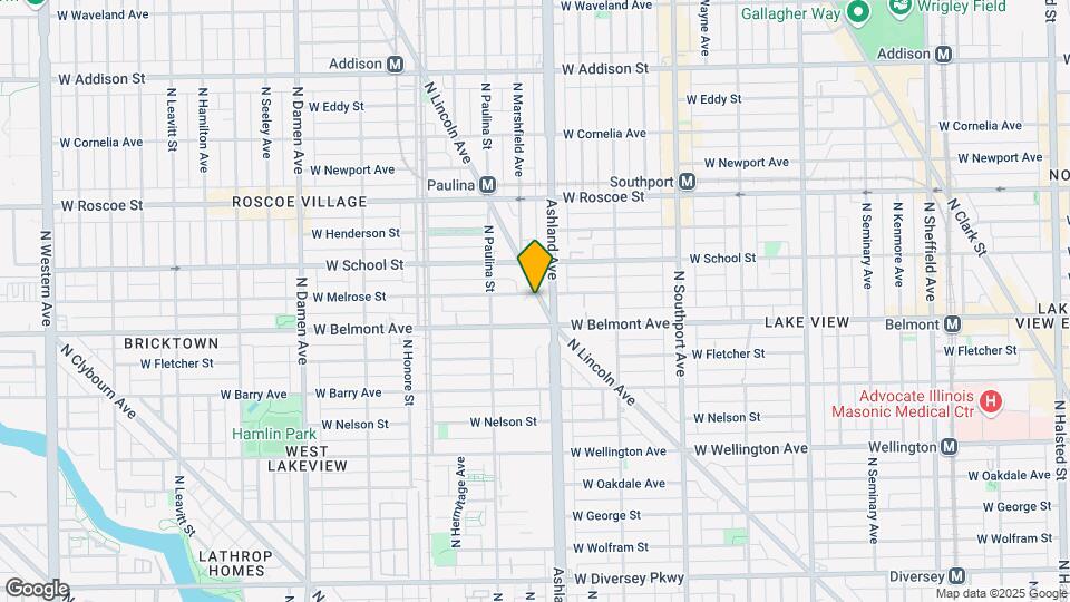 1623 W Melrose St Map and Location Details
