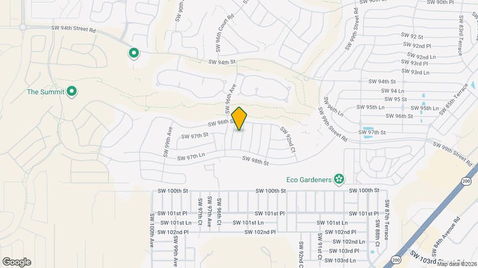 9662 SW 95th Ct Map and Location Details
