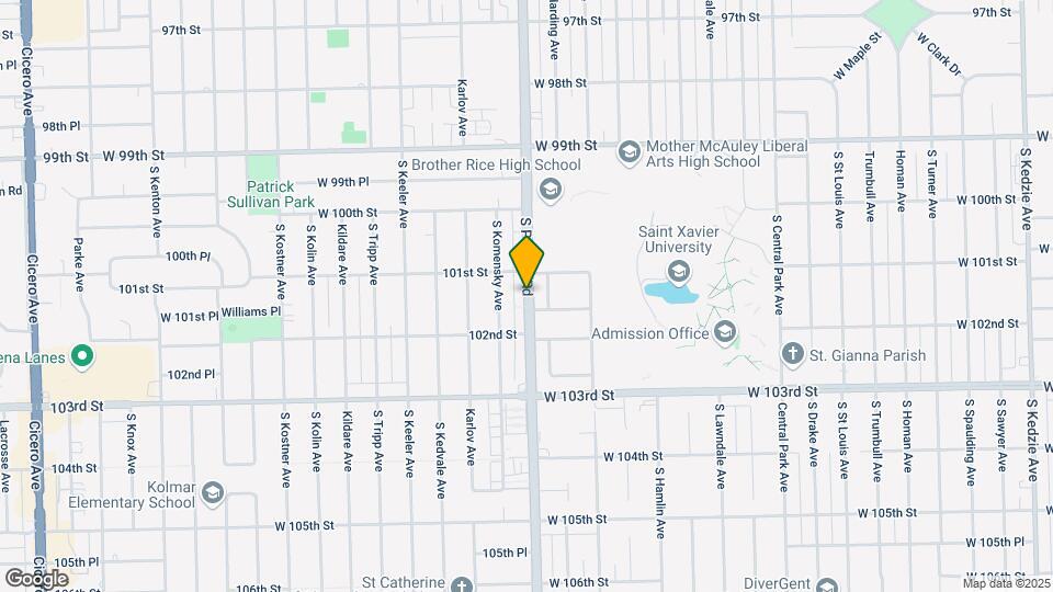 10116 S Pulaski Rd Map and Location Details