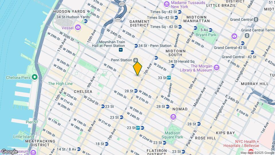 208 W 30th St Map and Location Details