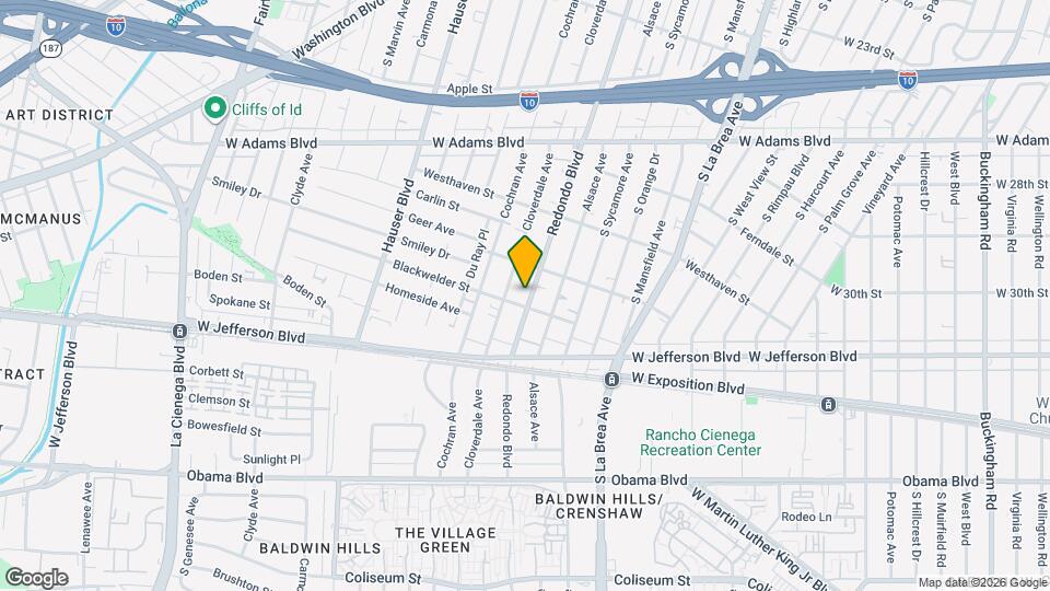 2835 S Redondo Blvd, Unit A Map and Location Details