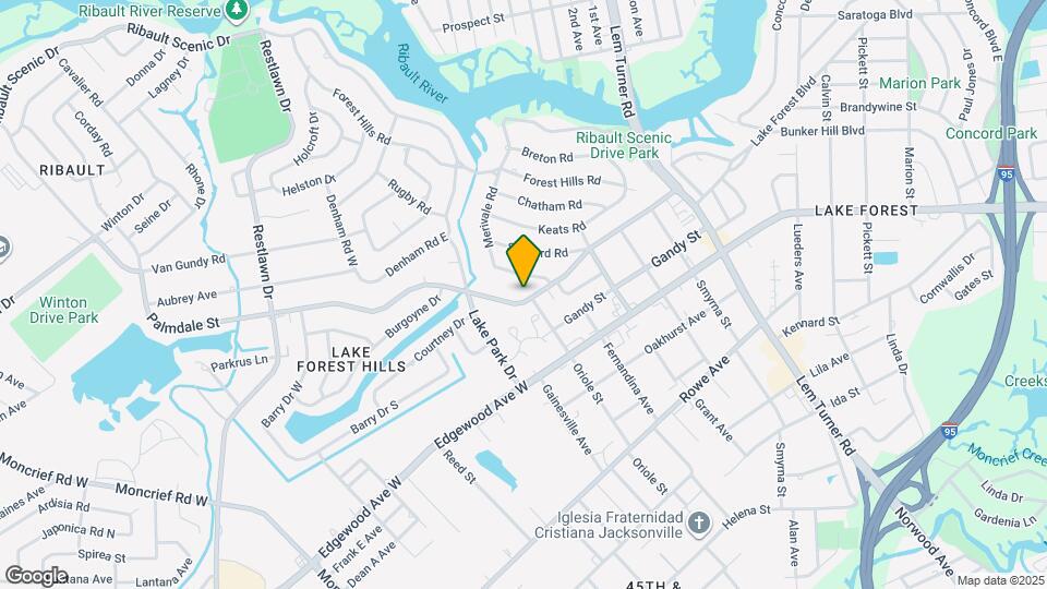 1743 Palmdale St Map and Location Details