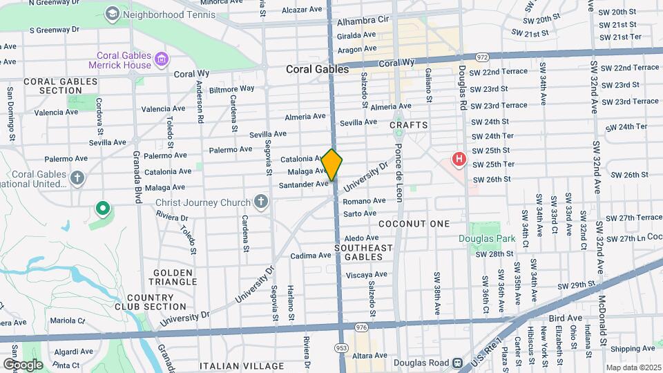 3160 S Le Jeune Rd Map and Location Details