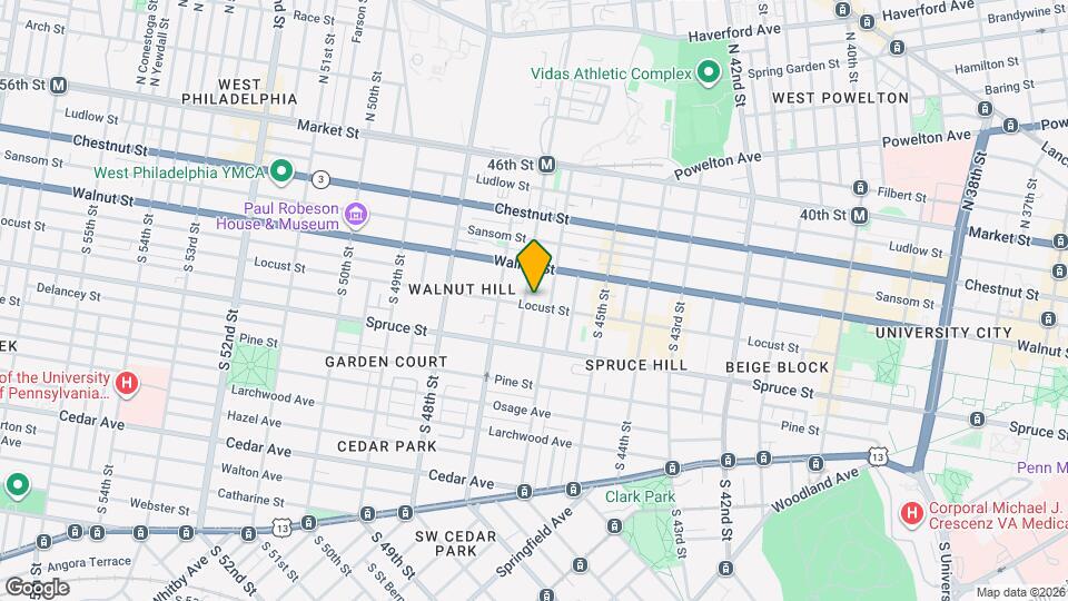 4619 Locust St, Unit Apt B Map and Location Details