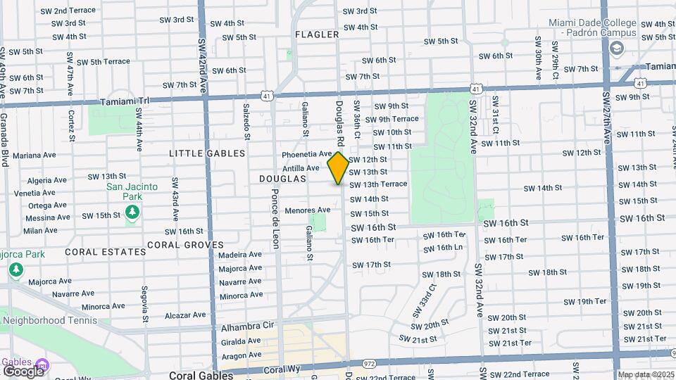 1306 - 1310 SW 37th Ave Map and Location Details