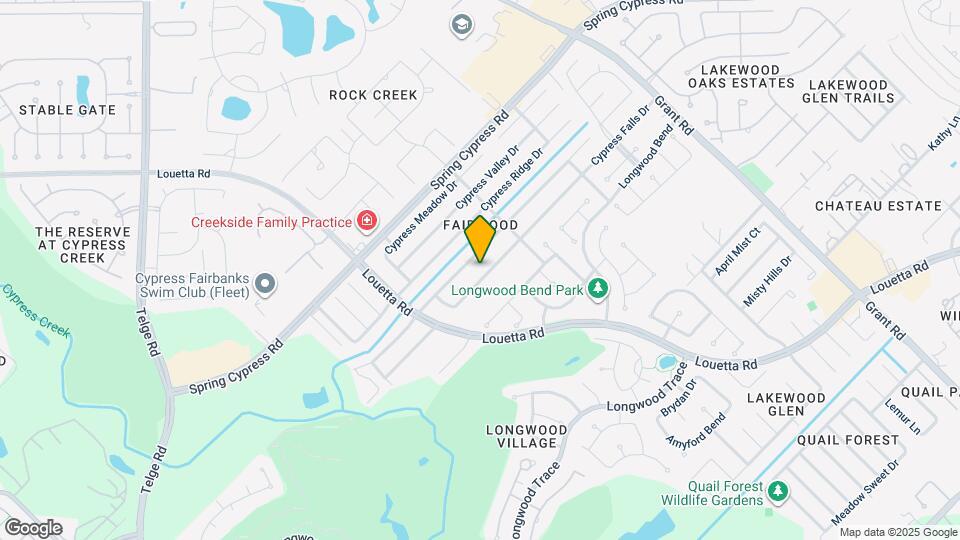 14614 Cypress Falls Dr Map and Location Details