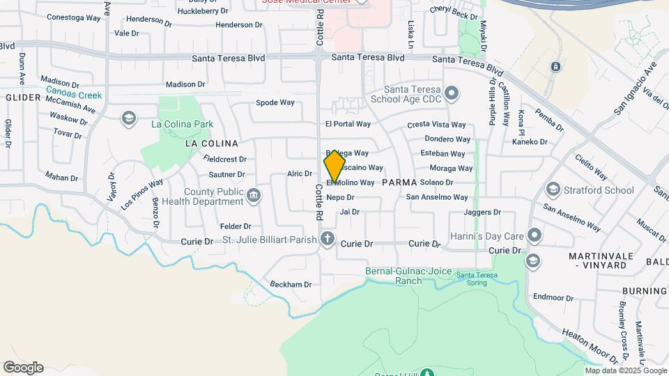 348 El Molino Way Map and Location Details
