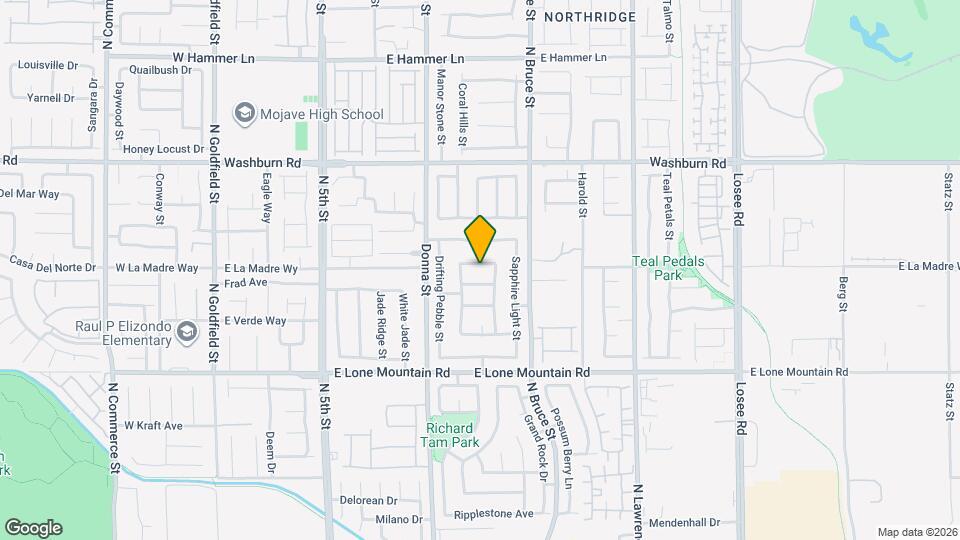 1101 Cliffbrook Hedge Ave Map and Location Details