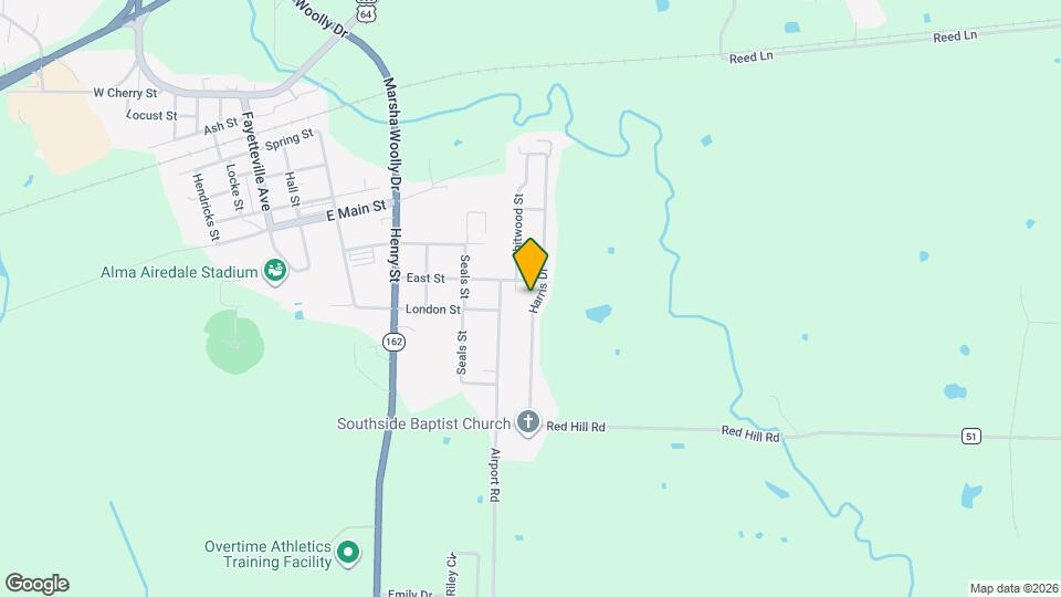 1121 Harris Dr Map and Location Details