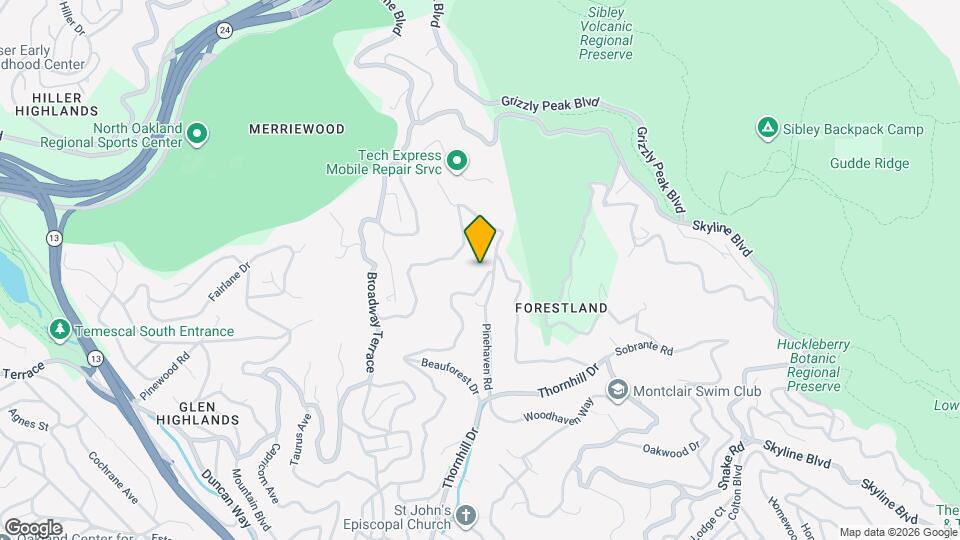 6583 Valley View Rd Map and Location Details