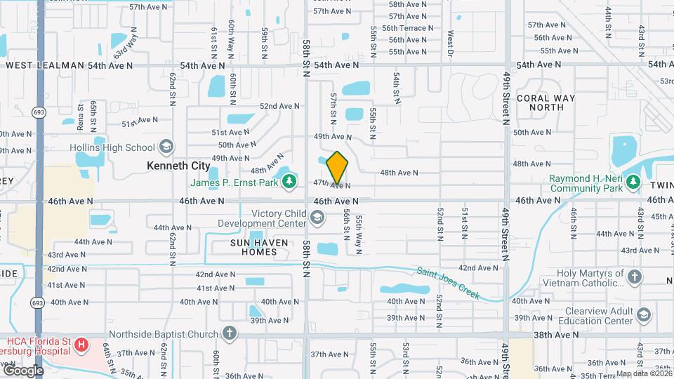 5650 47th Ave N Map and Location Details