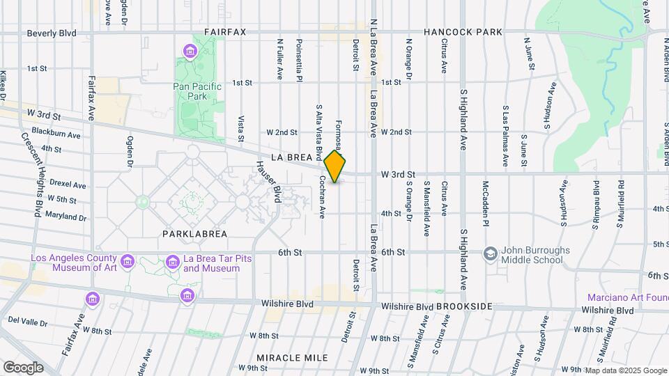 325 S Cloverdale Ave Map and Location Details