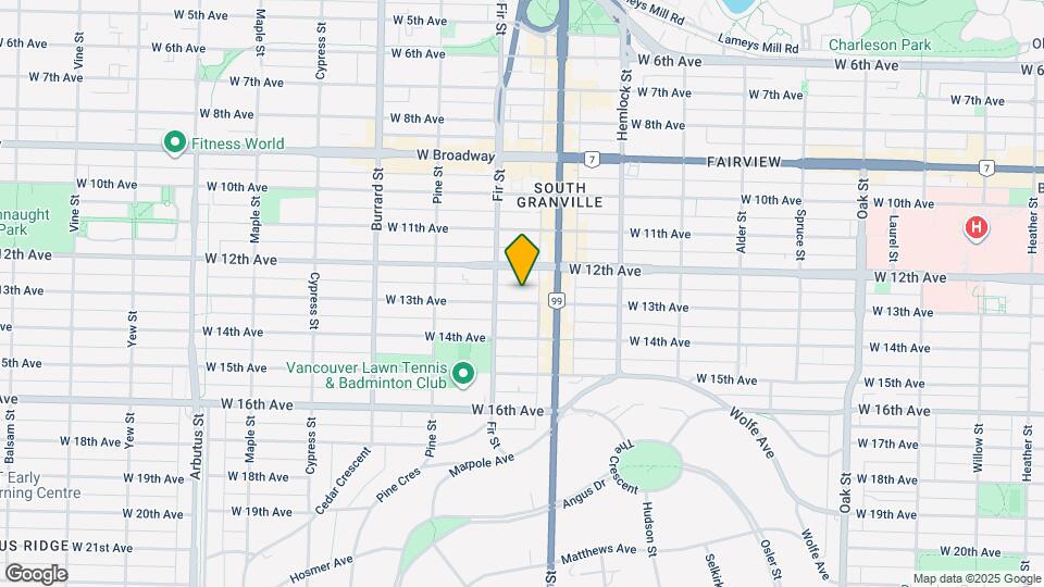 1565 W 13th Ave Map and Location Details