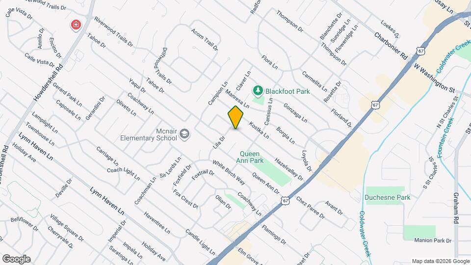 858 Hazelvalley Dr Map and Location Details