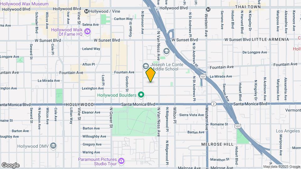 5833 Lexington Ave Mapa y Detalles de la Ubicación