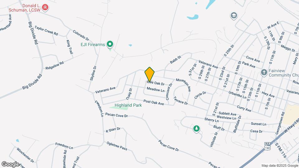 2706 Live Oak Dr Map and Location Details